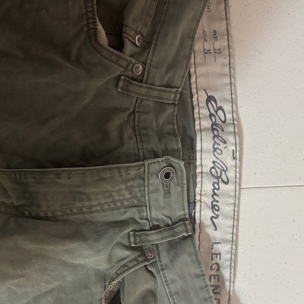 Eddie Bauer Olive Green Trousers
